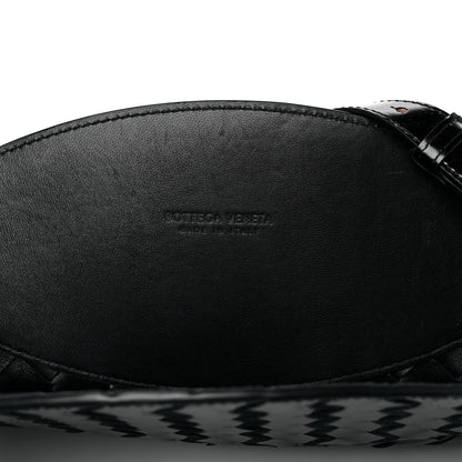 Bottega Veneta Patent Intrecciato Shoulder Bag Black 6 of 10