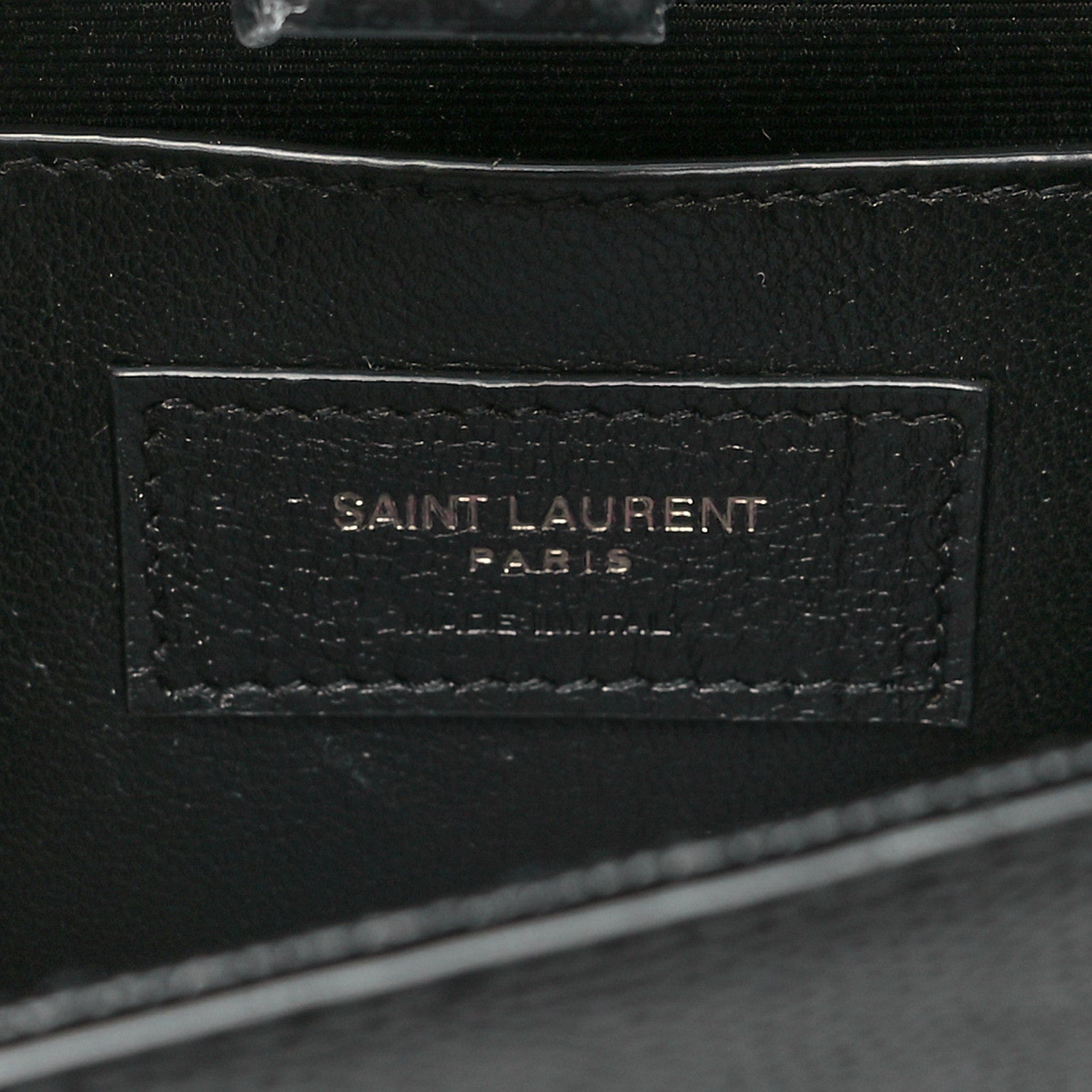 Saint Laurent Grain De Poudre Small Monogram Monochrome Kate Satchel Black 6 of 9