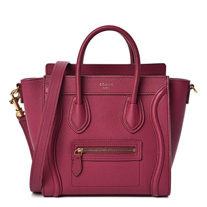 Celine Baby Grained Calfskin Nano Luggage Plum 1 of 12