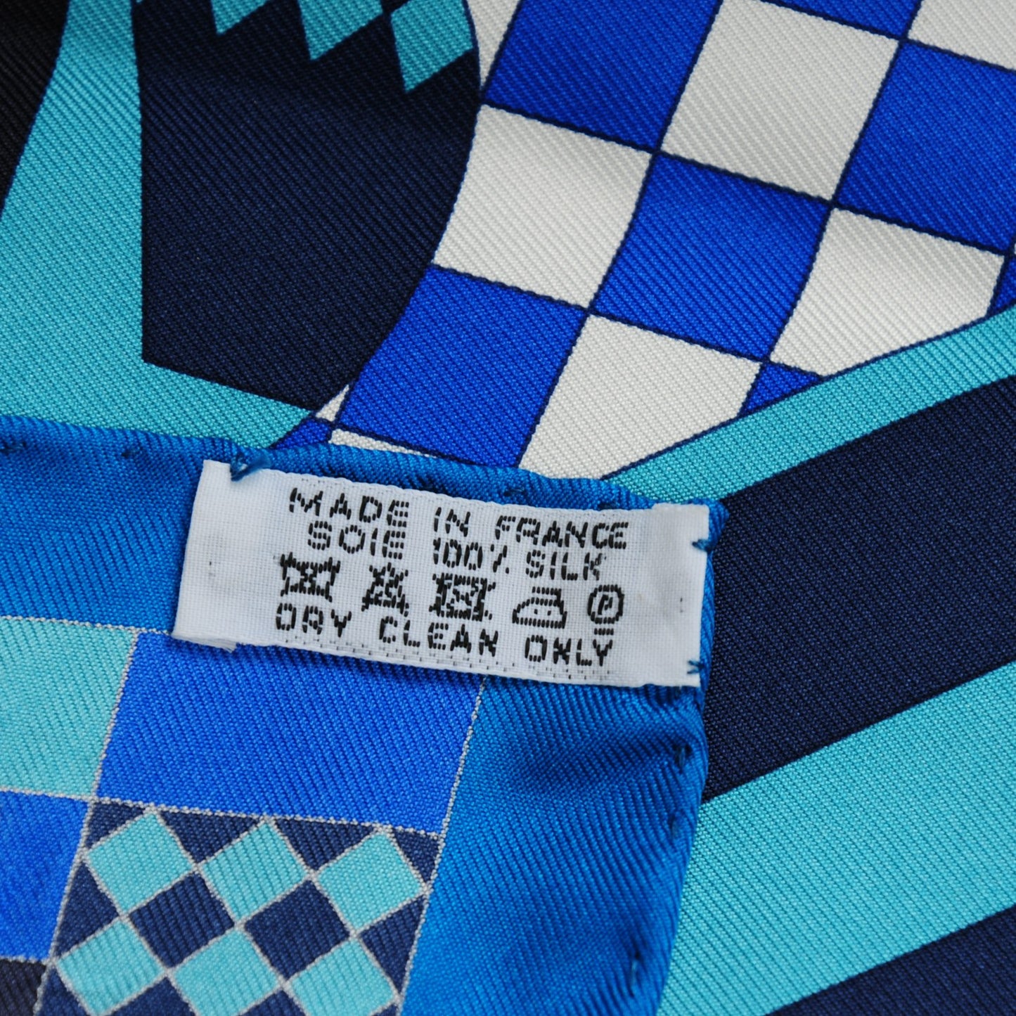Silk Steeple Chase Scarf 90 Turquoise Ciel Marine