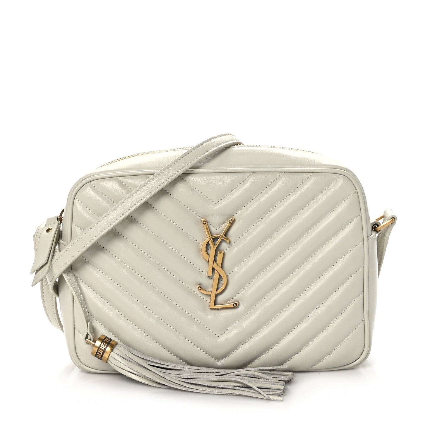 Calfskin Matelasse Monogram Lou Camera Bag Blanc Vintage