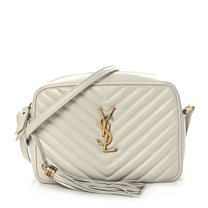 Saint Laurent Calfskin Matelasse Monogram Lou Camera Bag Blanc Vintage 1 of 9