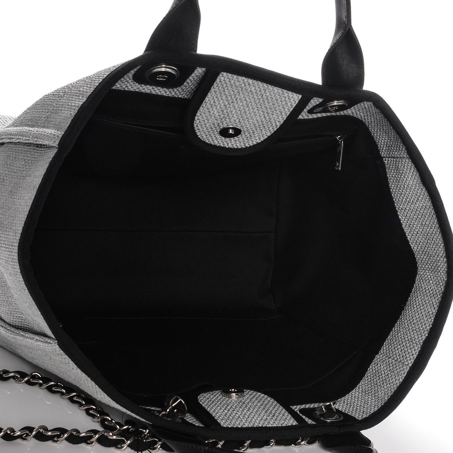 Canvas Large Deauville Tote Grey