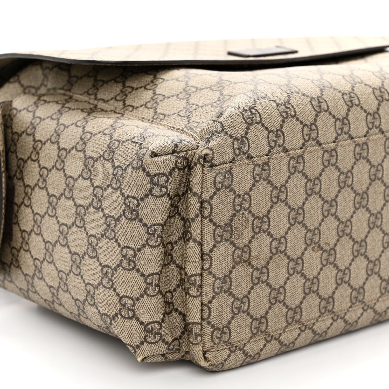 Gucci GG Plus Monogram Messenger Diaper Bag Dark Brown 10 of 13