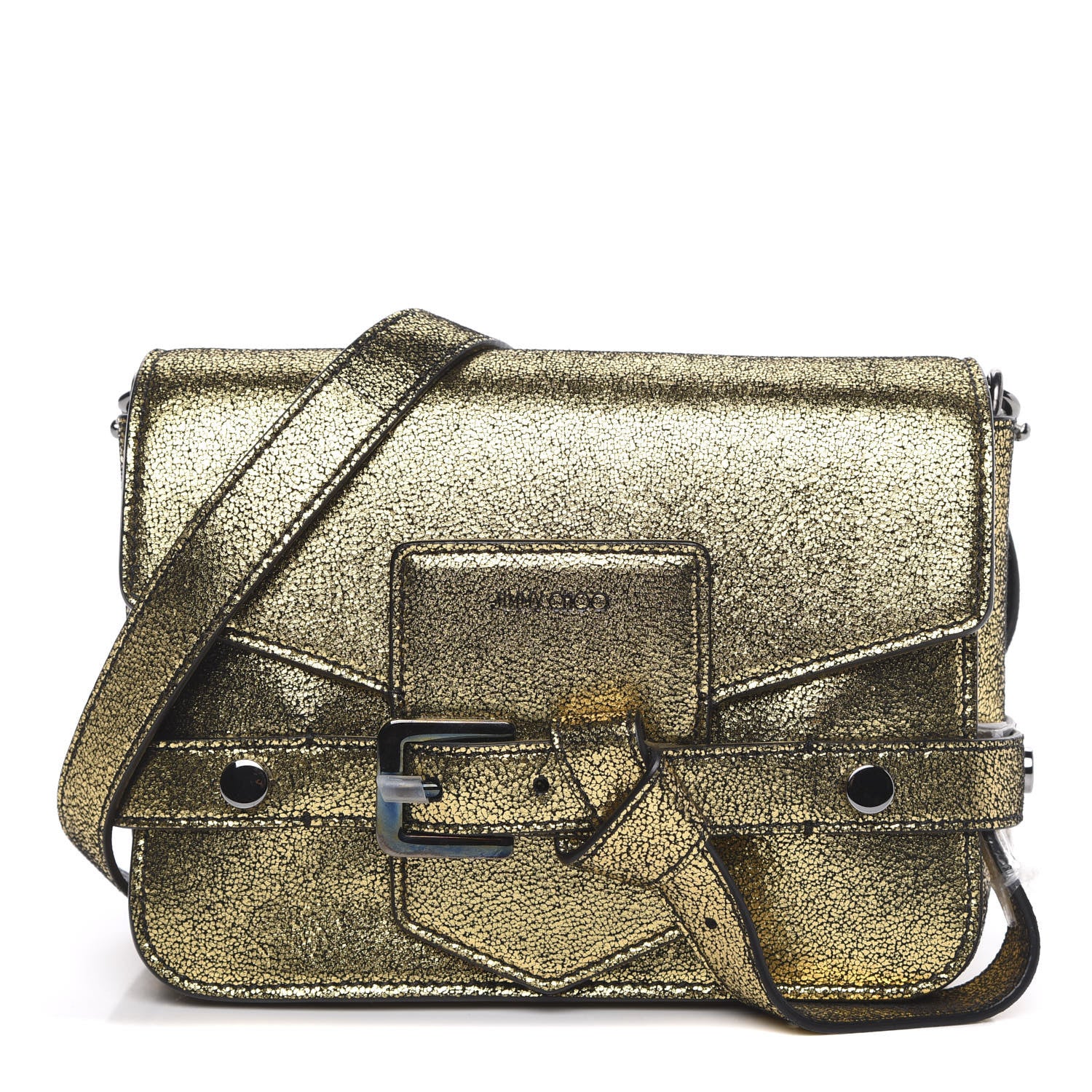 Jimmy Choo Metallic Goatskin Lexie S Crossbody Gold 1 of 9