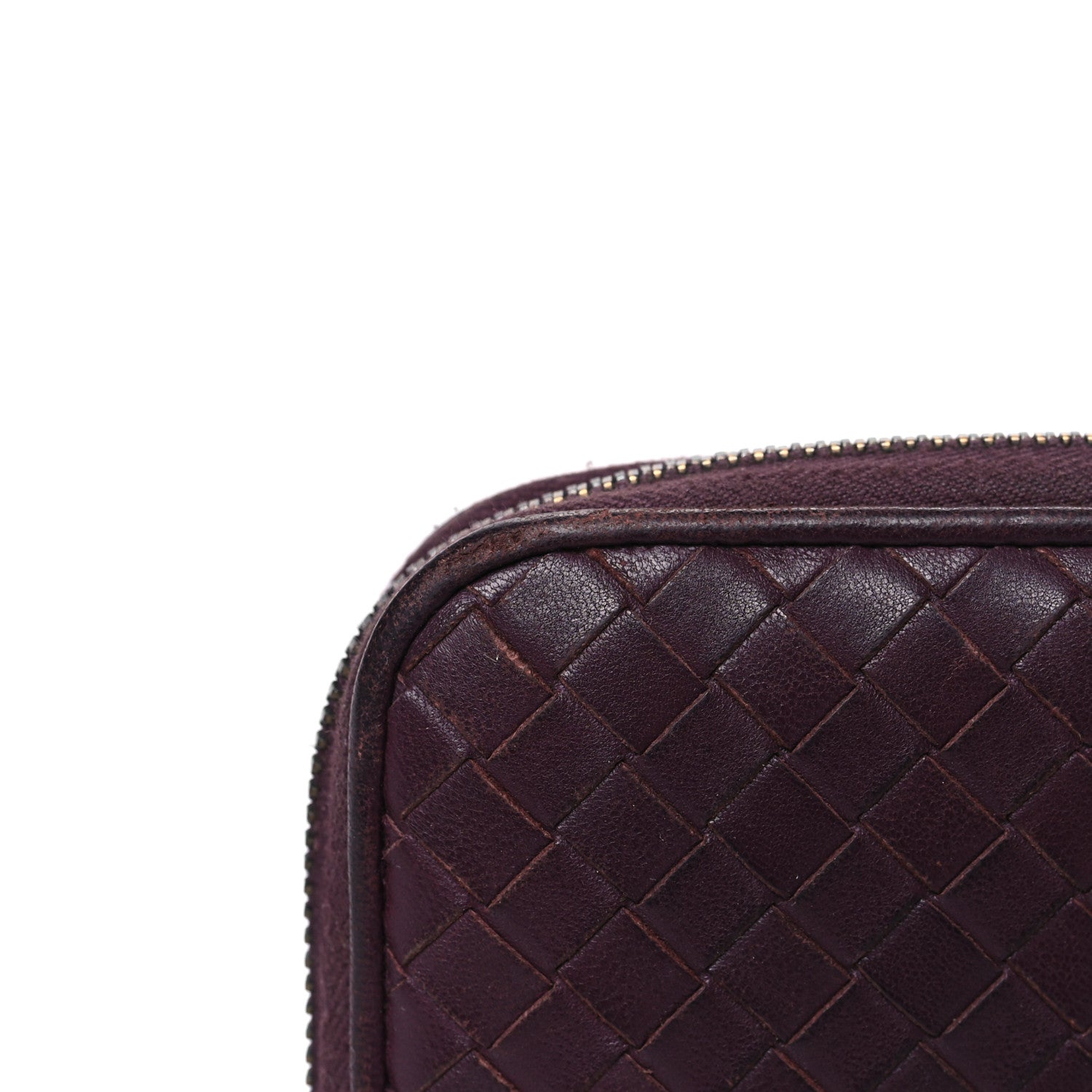 Bottega Veneta Nappa Intrecciato Zip Around Wallet Aubergine 12 of 14