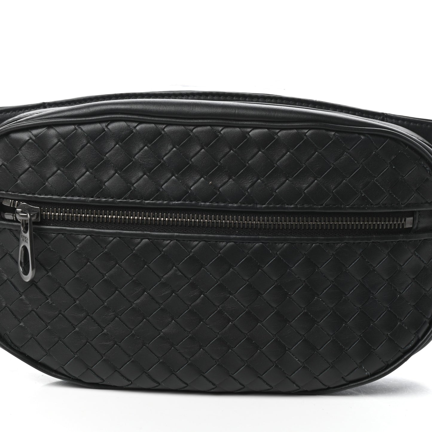 Nappa Intrecciato Belt Bag Black