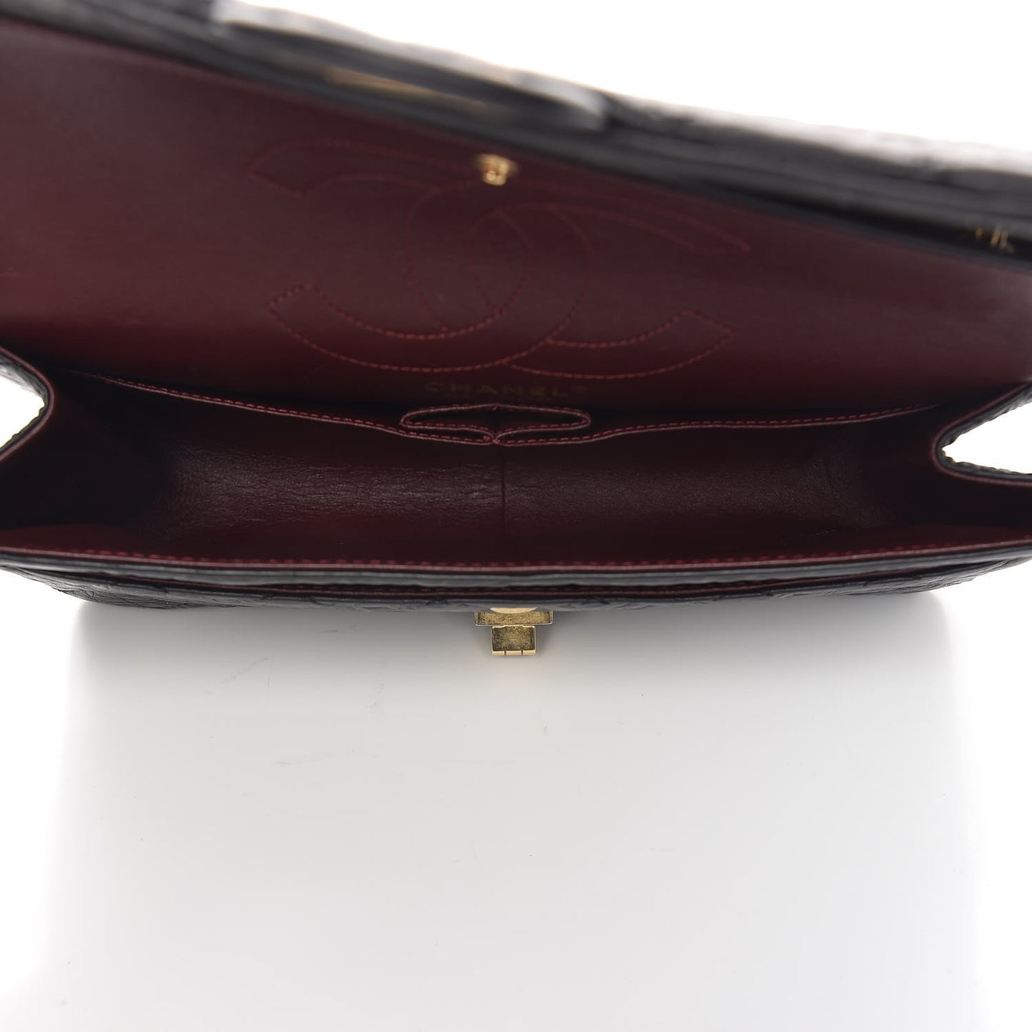 Aged Calfskin Quilted 2.55 Reissue 226 Flap Black