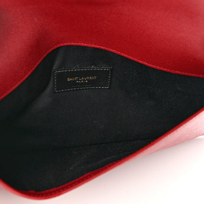 Saint Laurent Grain De Poudre Uptown Pouch Red 5 of 8