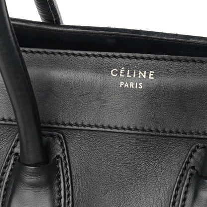Celine Smooth Calfskin Micro Luggage Black 17 of 18