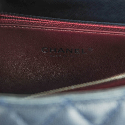 Chanel Caviar Lizard Quilted Small Coco Handle Flap Navy 7 of 9