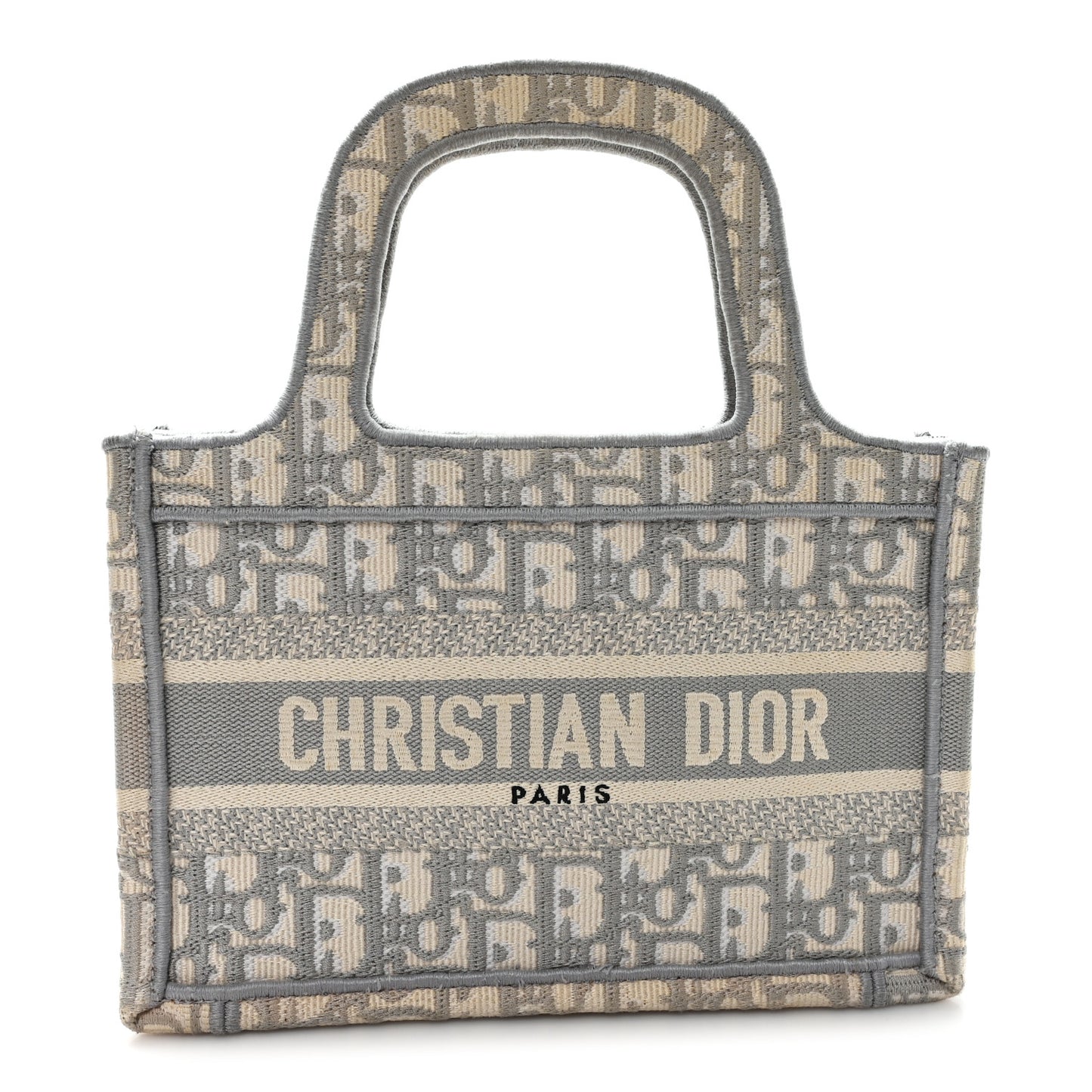 Oblique Mini Book Tote Grey Multicolor