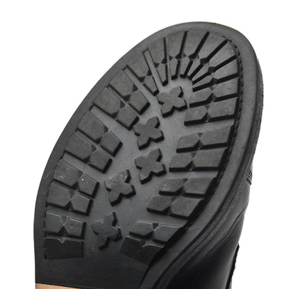 Chanel Calfskin Quilted Cap Toe Combat Boots 36 Black 16 of 17