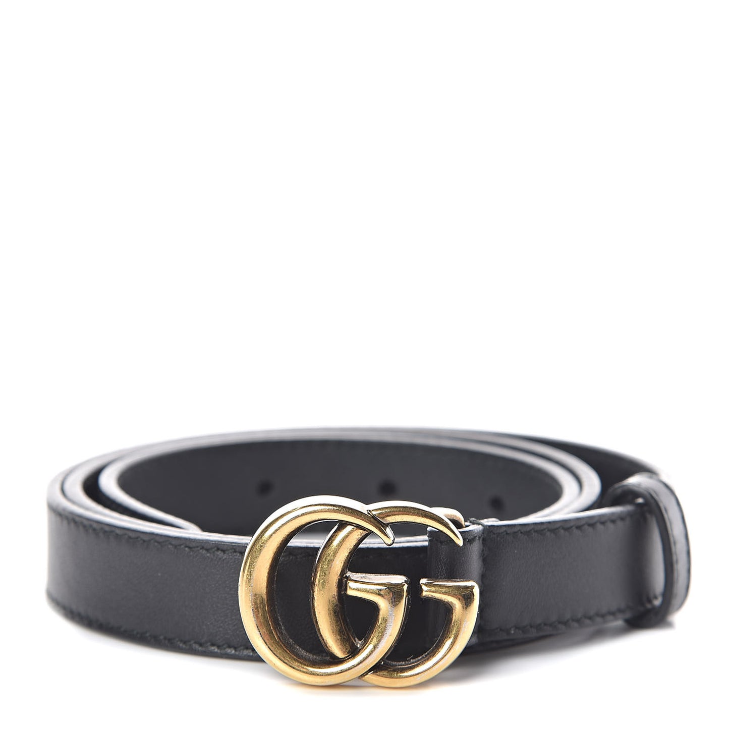Calfskin Double G 20mm Belt 75 30 Black