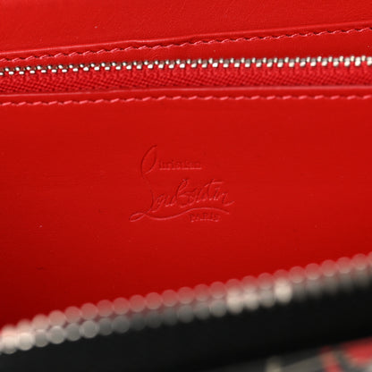 Christian Louboutin Patent Loubitag Graffiti Panettone Zip Wallet Black 6 of 6
