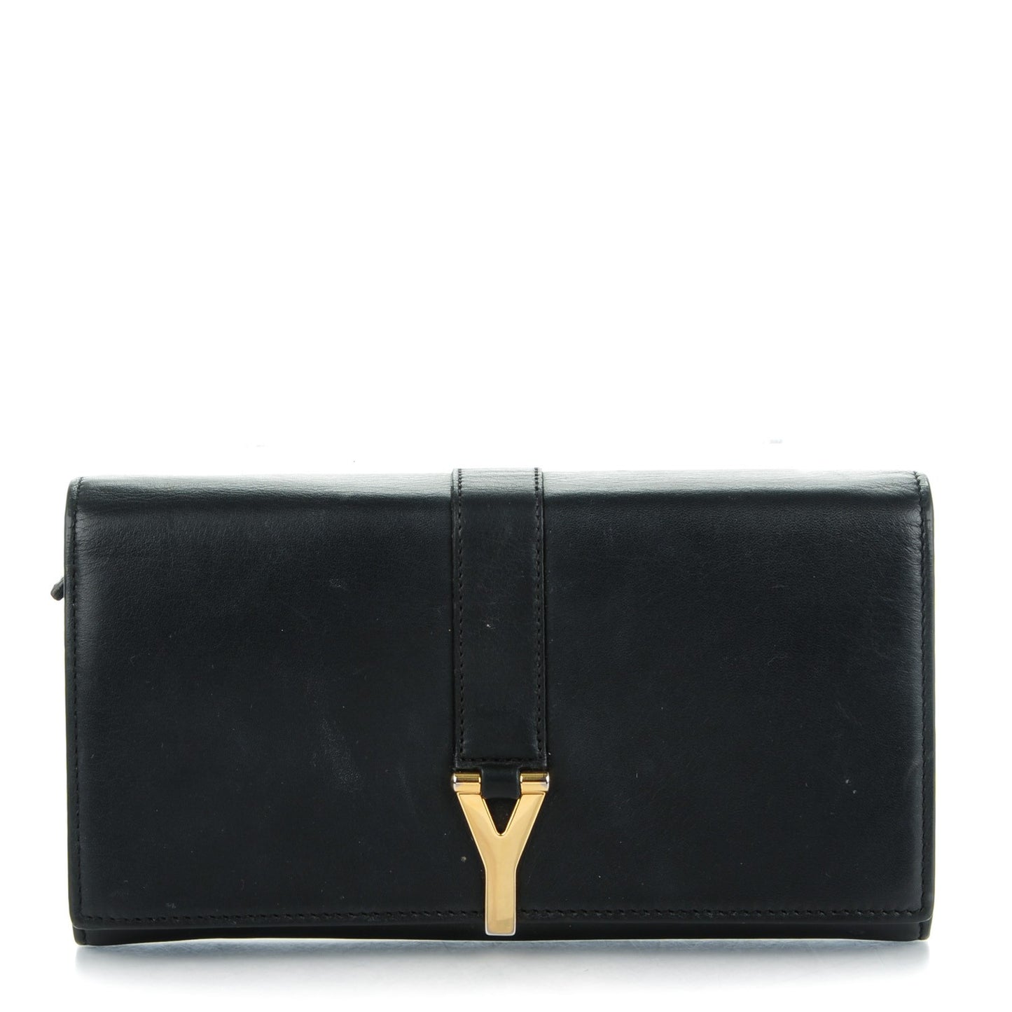 Calfskin Classic Y Ligne Wallet Black