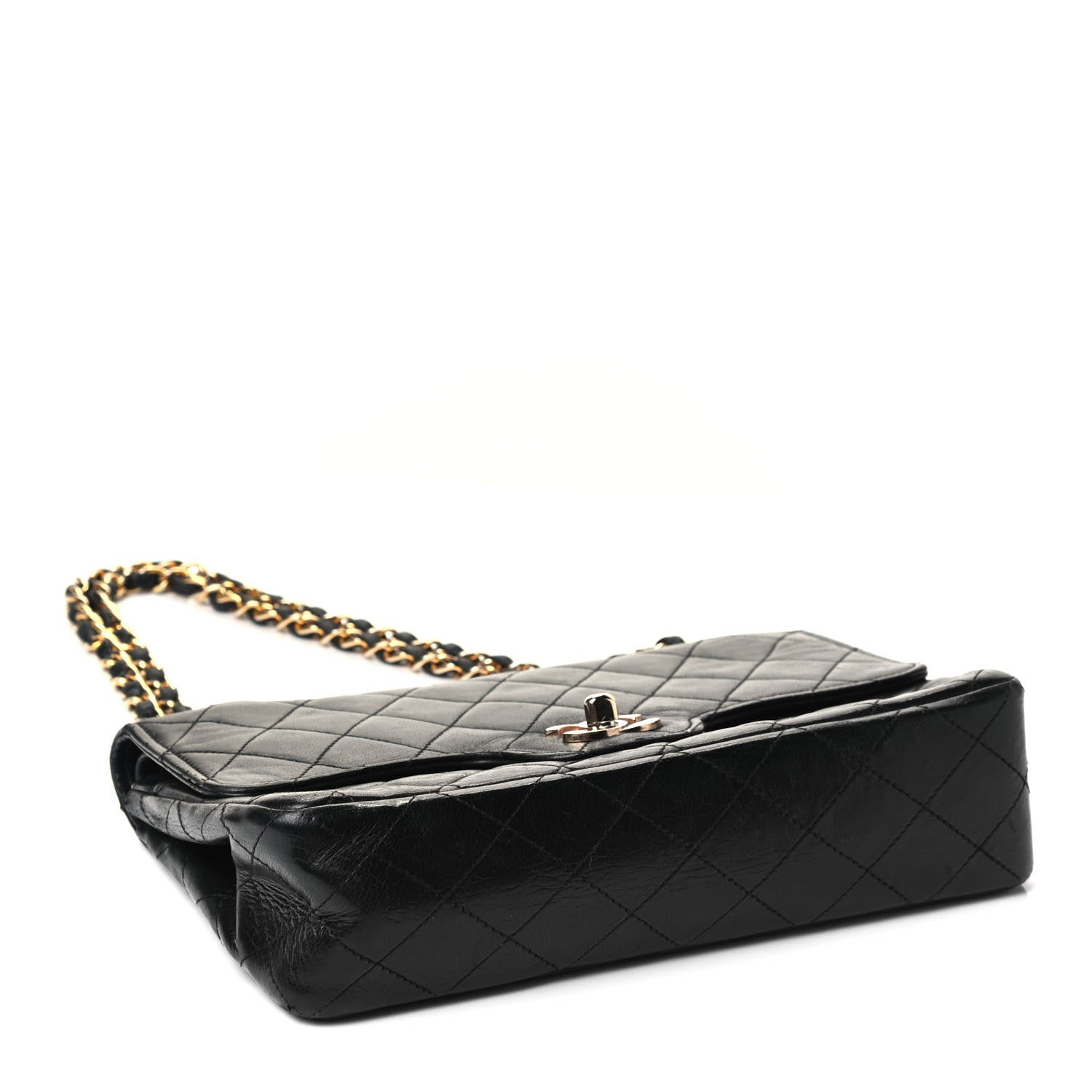 Chanel Lambskin Quilted Small Double Flap Black 3 of 4