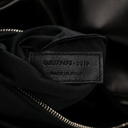 Saint Laurent Lambskin Quilted Medium Loulou Puffer Monogram Chain Satchel Black 7 of 10