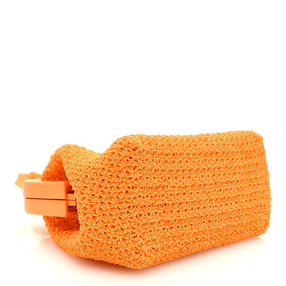 Bottega Veneta Rubber Crochet Small The Point Triangle Bag Tangerine 4 of 9