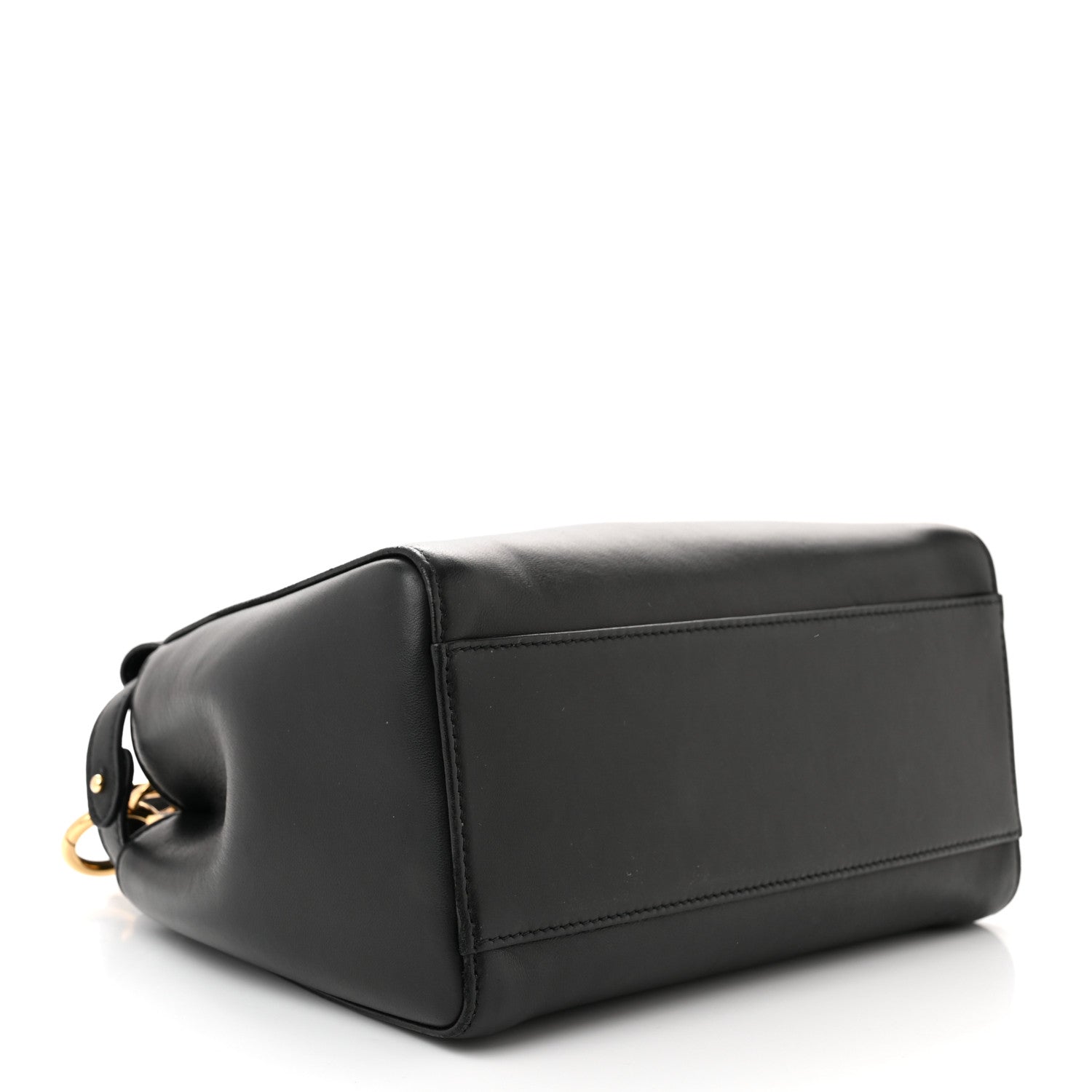 Fendi Nappa Stacked Bar Mini Peekaboo Iconic Satchel Black 4 of 12