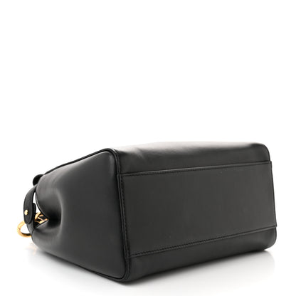 Fendi Nappa Stacked Bar Mini Peekaboo Iconic Satchel Black 4 of 12