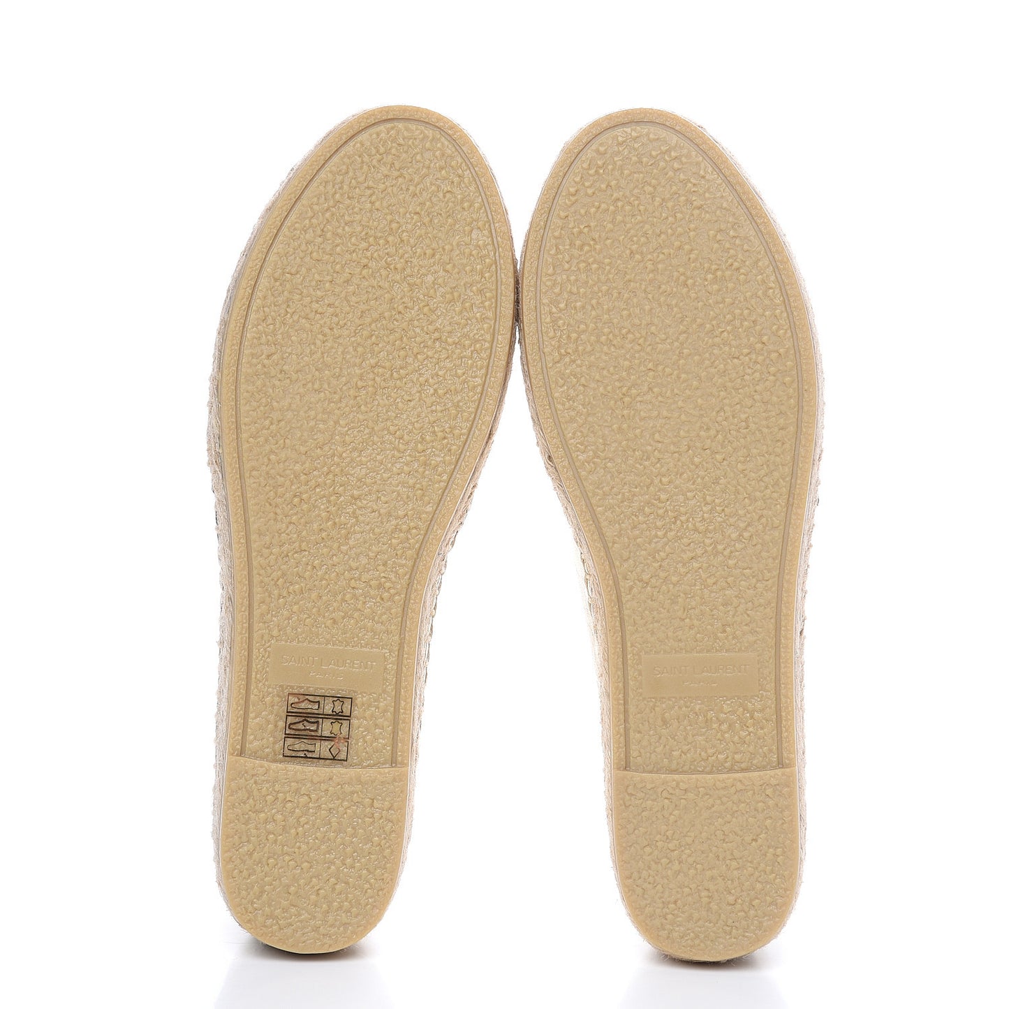 Metallic Lambskin Monogram Espadrilles 35 Platino