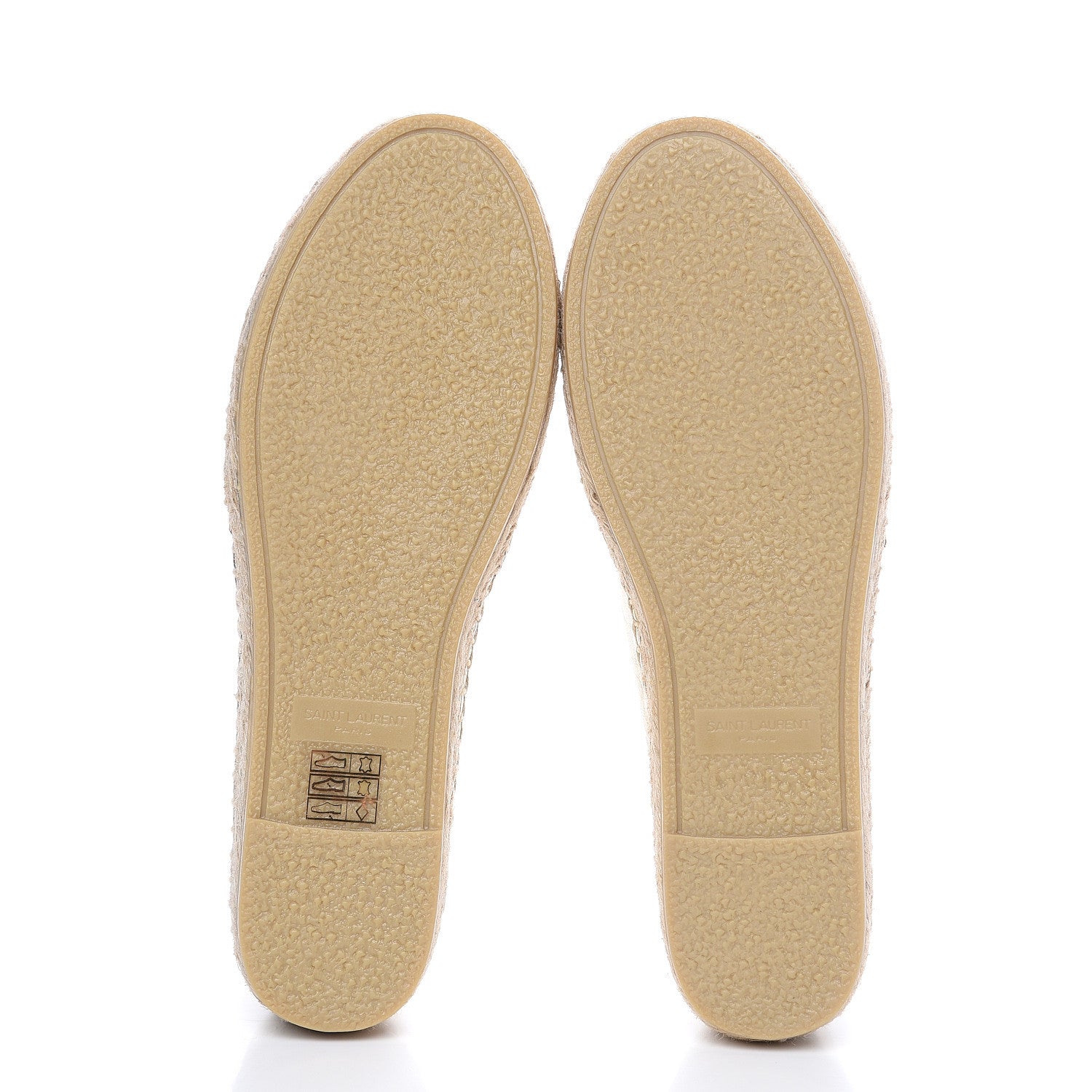 Saint Laurent Metallic Lambskin Monogram Espadrilles 35 Platino 5 of 9
