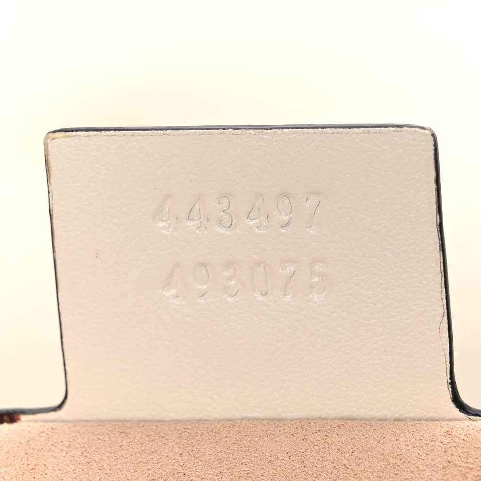 Gucci Calfskin Matelasse Small GG Marmont Shoulder Bag White 1997181 ...
