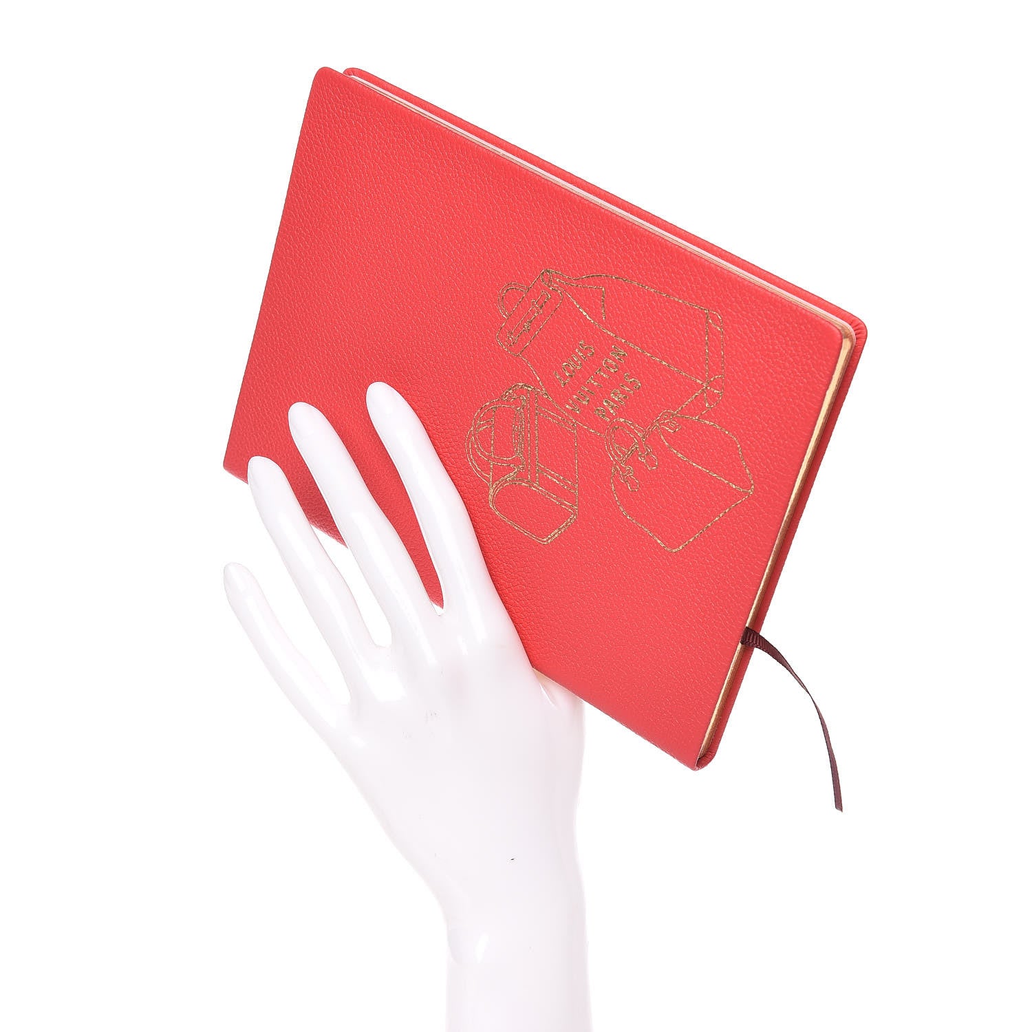 Louis Vuitton Taurillon Notebook MM Rubis 2 of 7