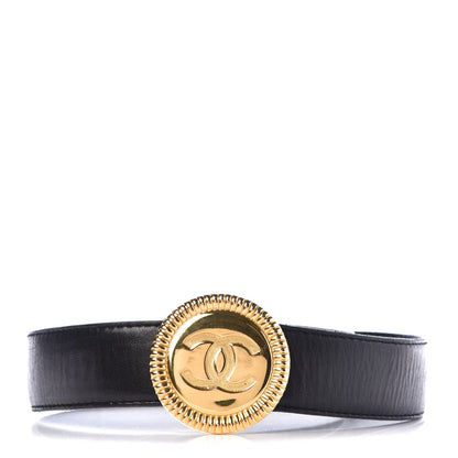Chanel Lambskin CC Medallion Belt 85 34 Black 1 of 7
