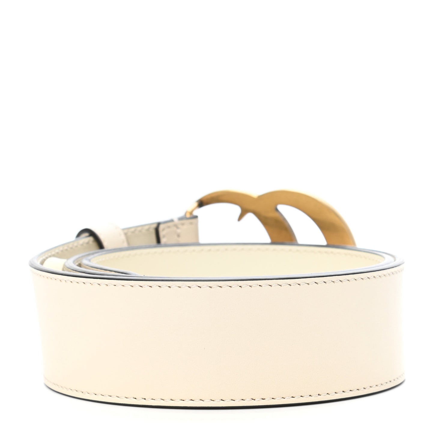 Calfskin Double G 40mm Belt 70 28 Mystic White