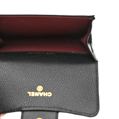 Chanel Caviar Quilted Flap Card Holder Wallet Black 5 of 9