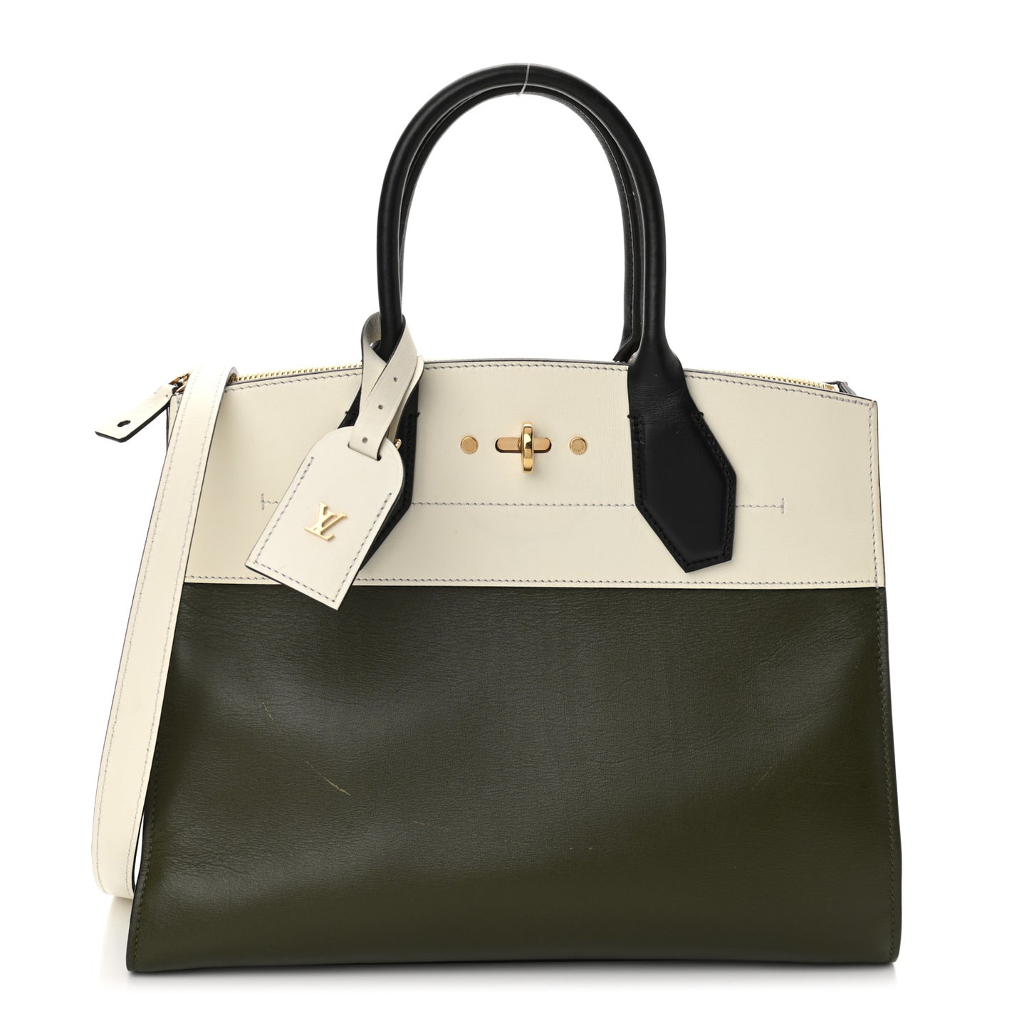 Taurillon City Steamer MM Kaki Creme Black