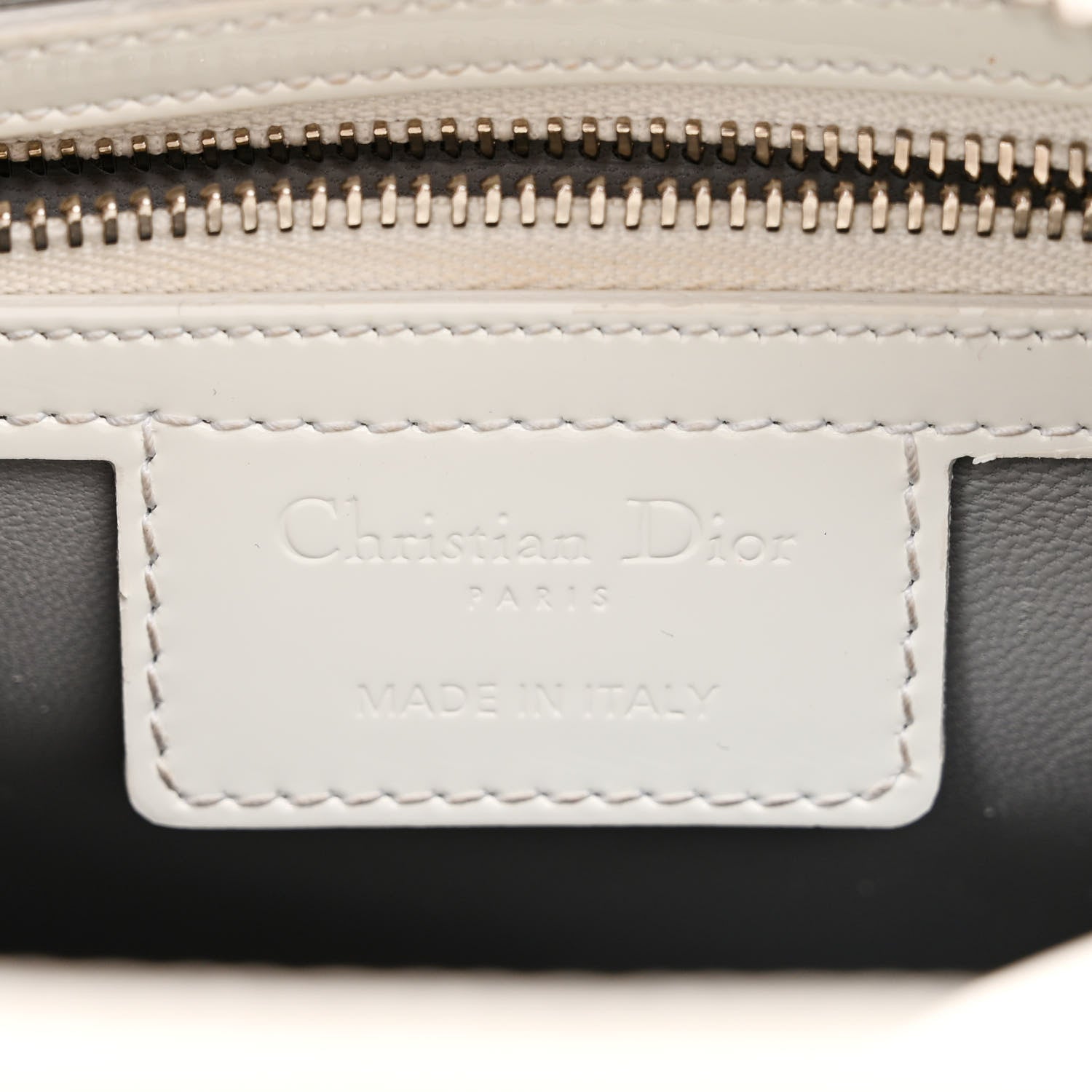 Christian Dior Patent Micro-Cannage Medium Lady Dior White 6 of 19