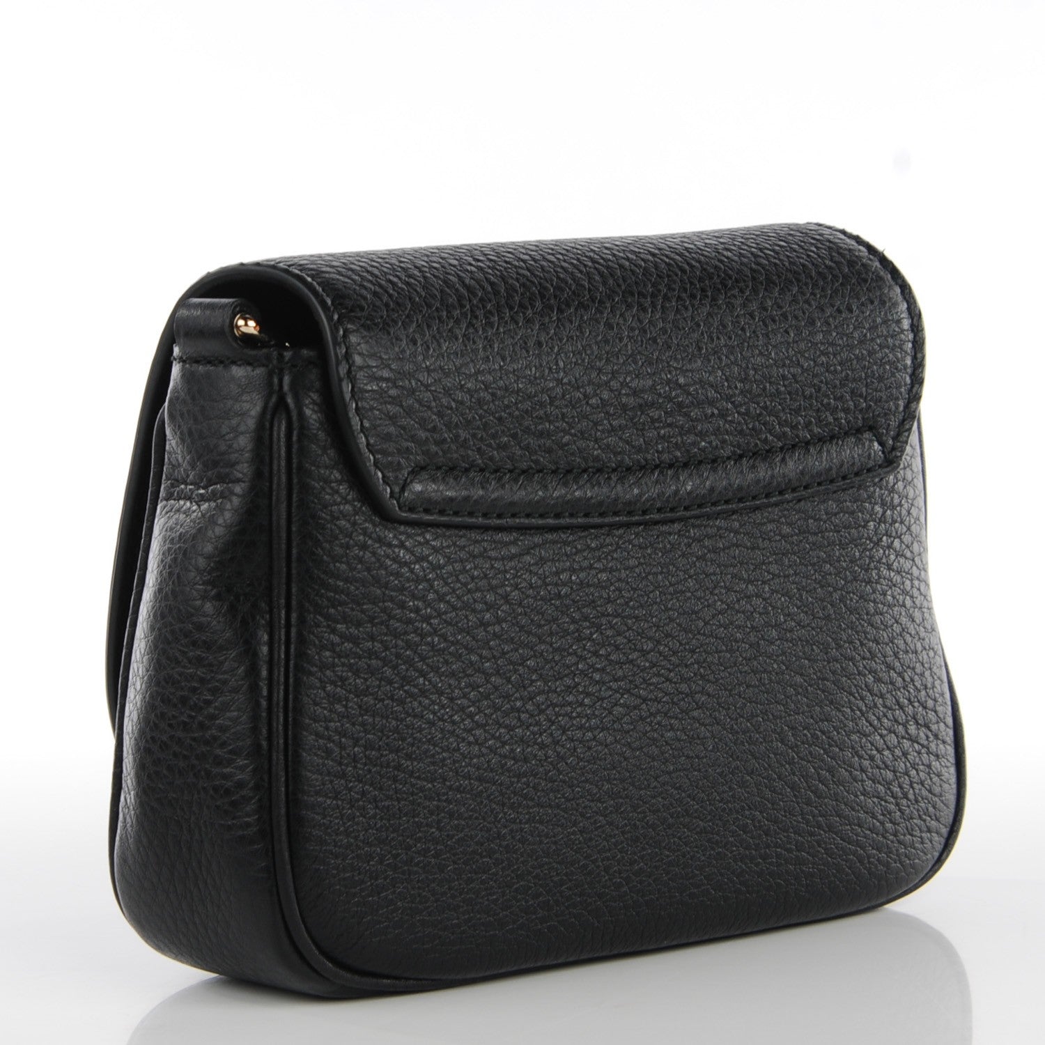 Gucci Pebbled Calfskin Small Soho Flap Crossbody Black 3 of 7
