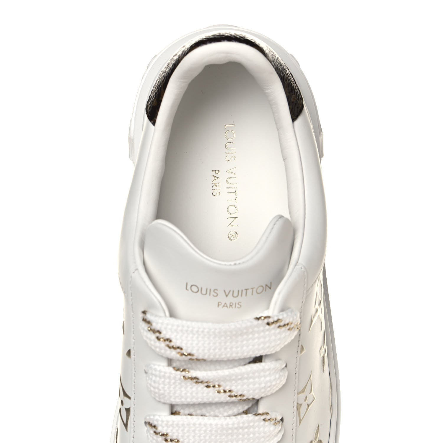 Louis Vuitton Monogram Time Out Sneakers 38 Gold 7 of 10