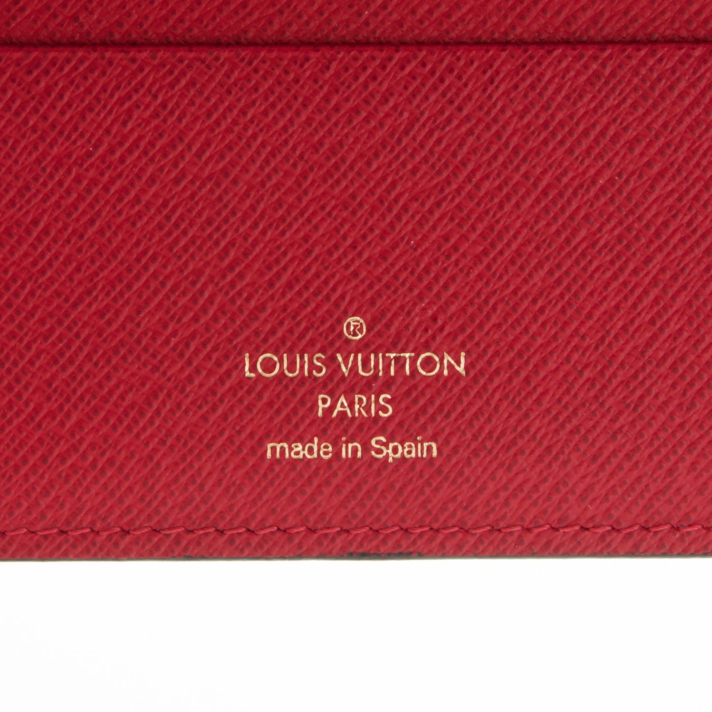 Damier Ebene Insolite Wallet Red