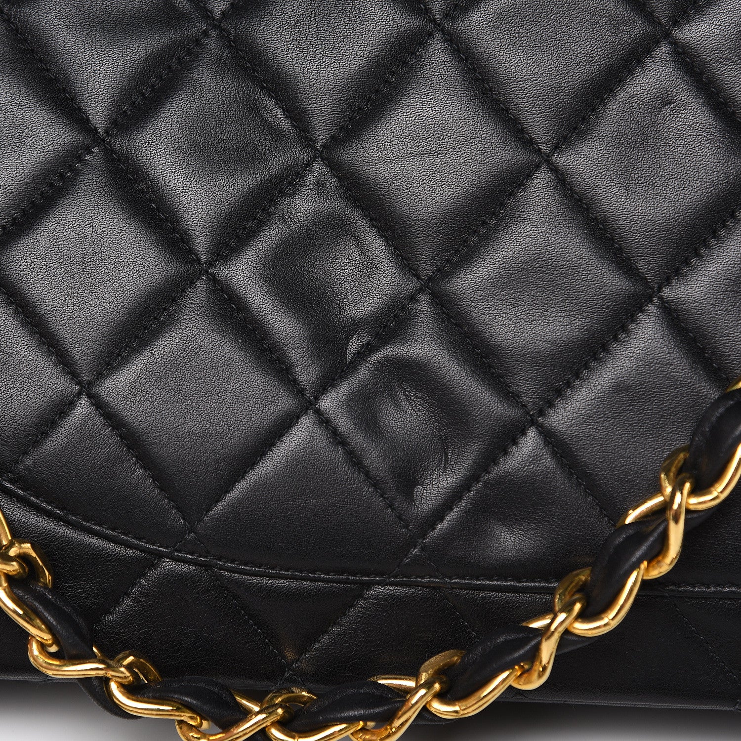 Chanel Lambskin Quilted XL Jumbo Single Flap Black 14 of 14