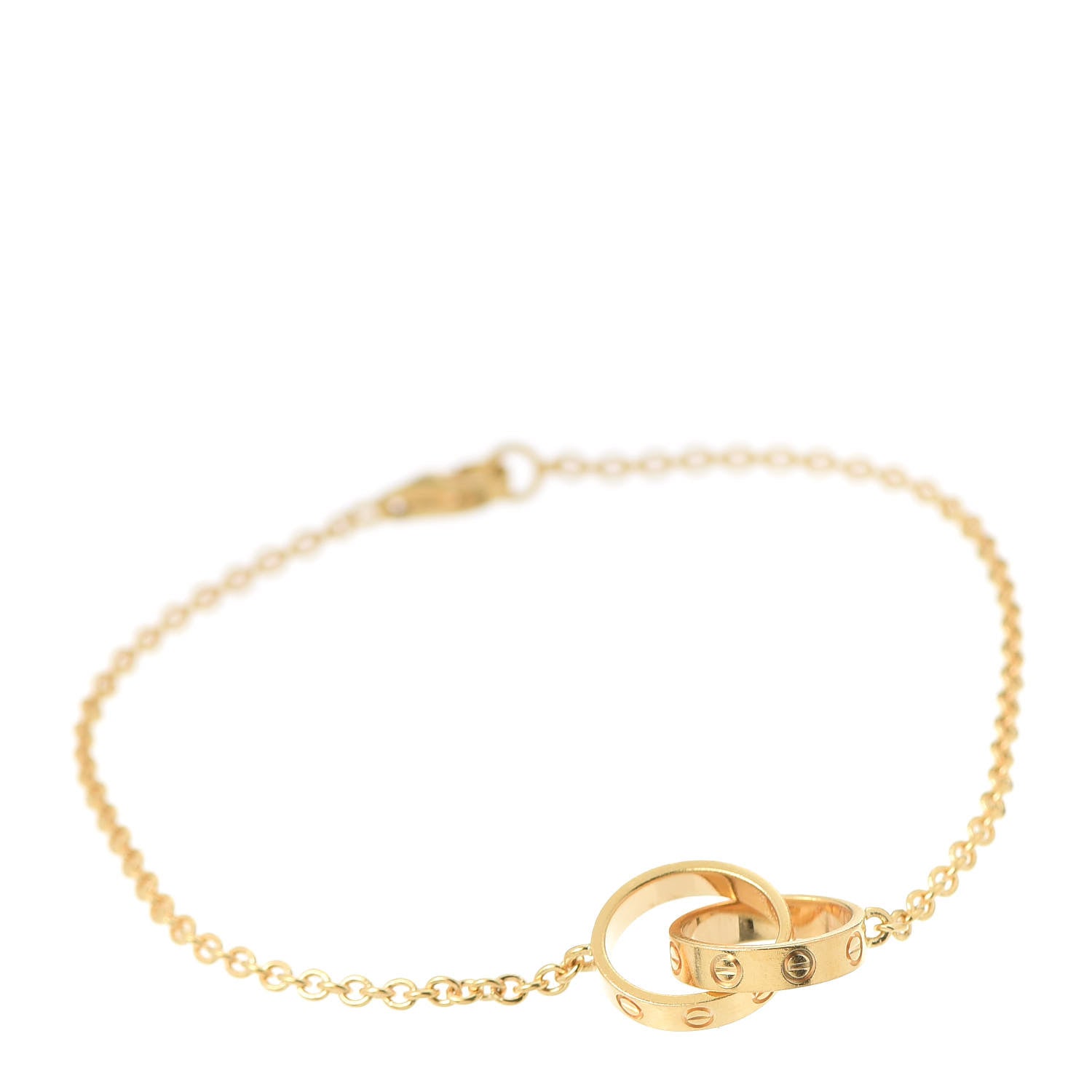 Cartier 18K Yellow Gold Interlocking LOVE Bracelet 1 of 5