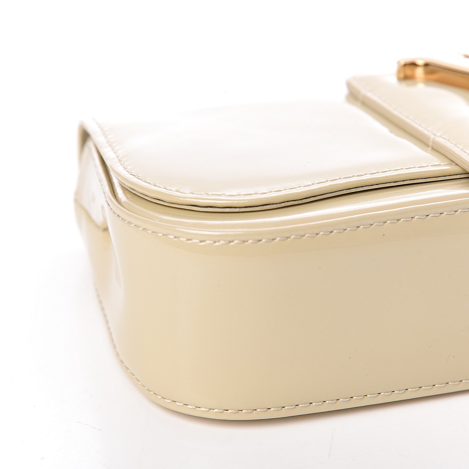 Louis Vuitton Patent Sobe Clutch Blanc Corail 7 of 9