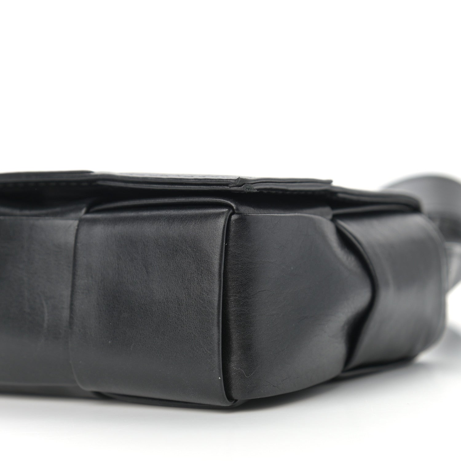 Bottega Veneta Paper Calfskin Intrecciato Cassette Black 8 of 8