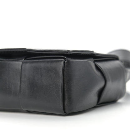 Bottega Veneta Paper Calfskin Intrecciato Cassette Black 8 of 8