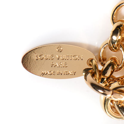 Louis Vuitton Fleur De Monogram Bag Charm Dore 4 of 5
