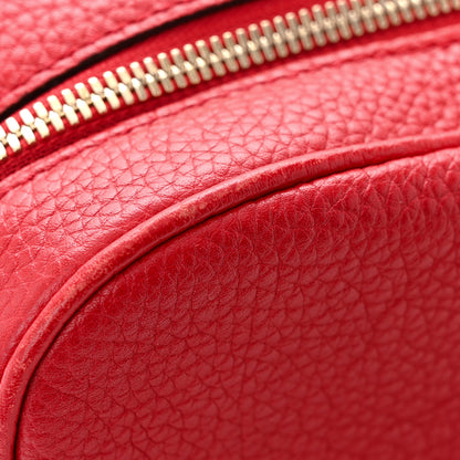 Gucci Pebbled Calfskin Small Soho Disco Bag Vibrant Red 11 of 14