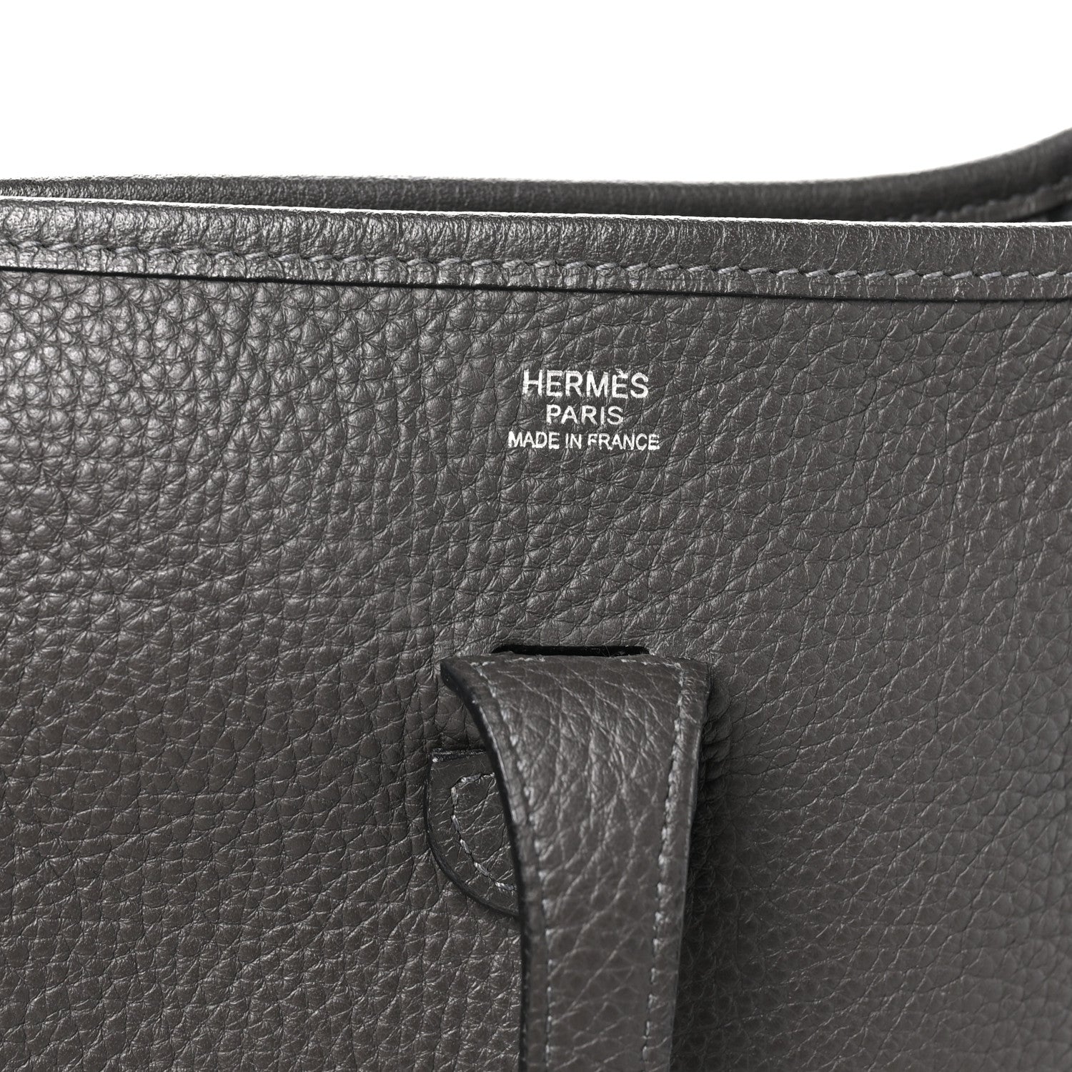 Hermes Taurillon Clemence Evelyne III PM Graphite 7 of 10