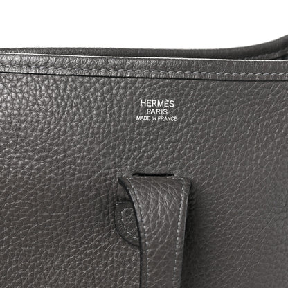 Hermes Taurillon Clemence Evelyne III PM Graphite 7 of 10