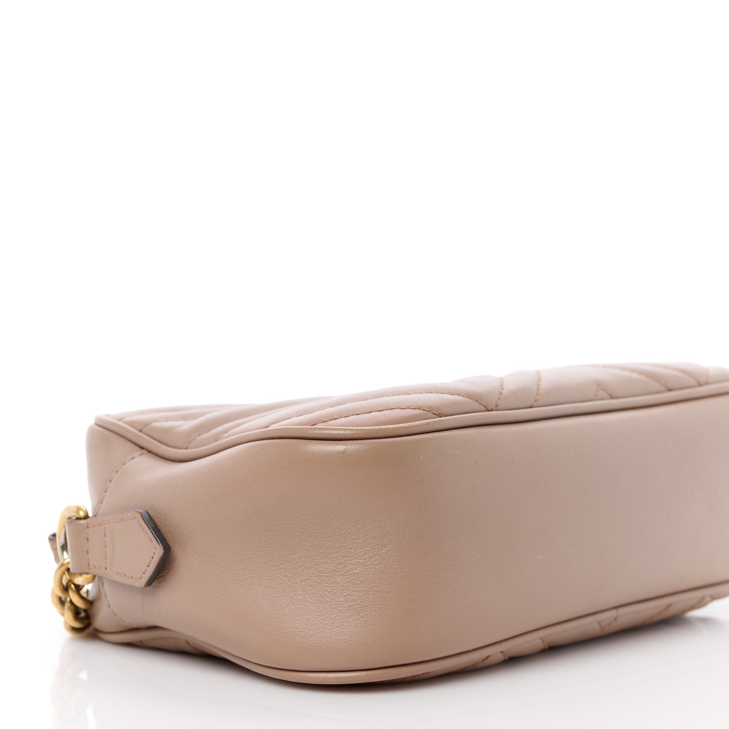 Calfskin Matelasse Small GG Marmont Chain Shoulder Bag Porcelain Rose