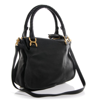 Chloe Calfskin Medium Marcie Satchel Black 3 of 9