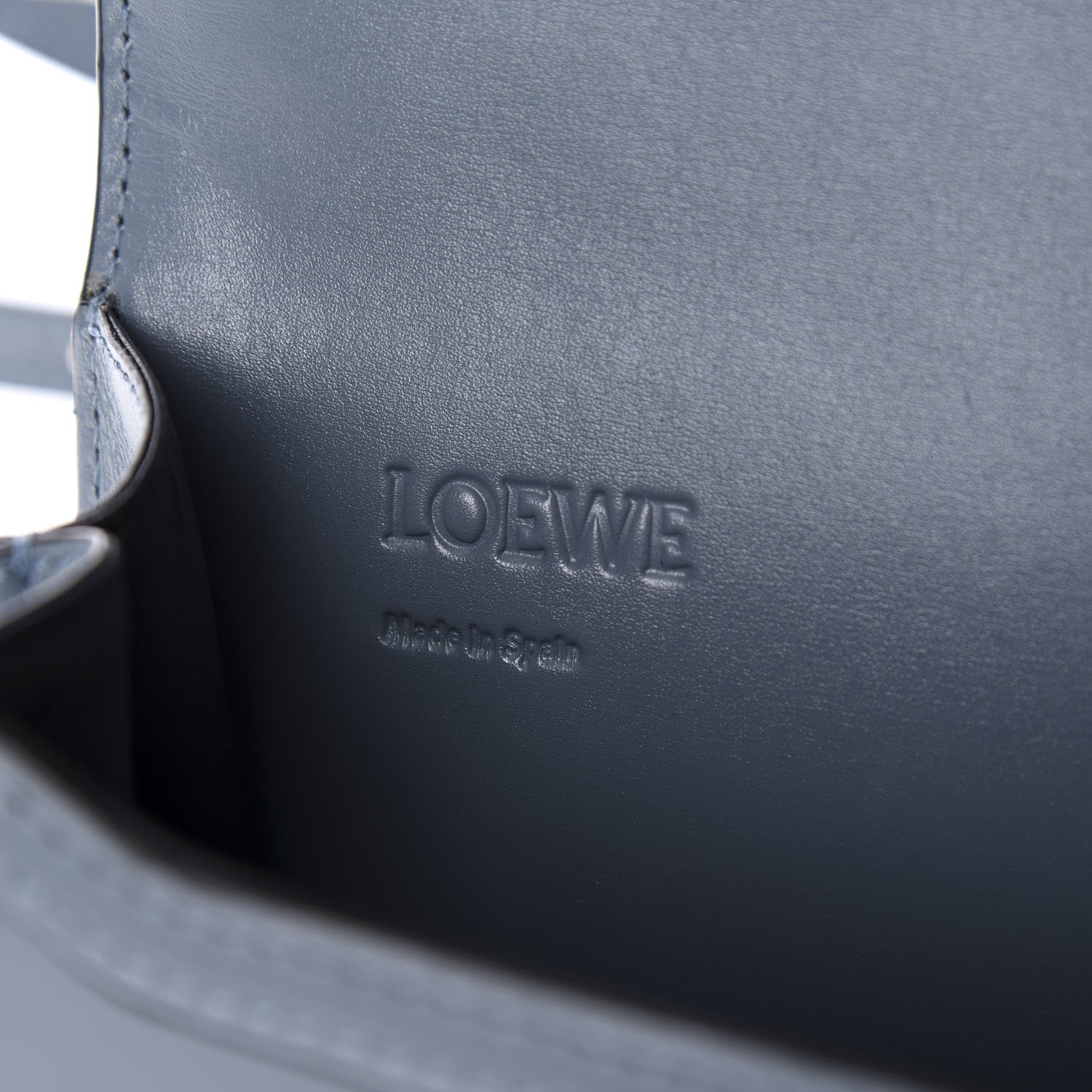 Loewe Calfskin Small Barcelona Shoulder Bag Stone Blue 8 of 9
