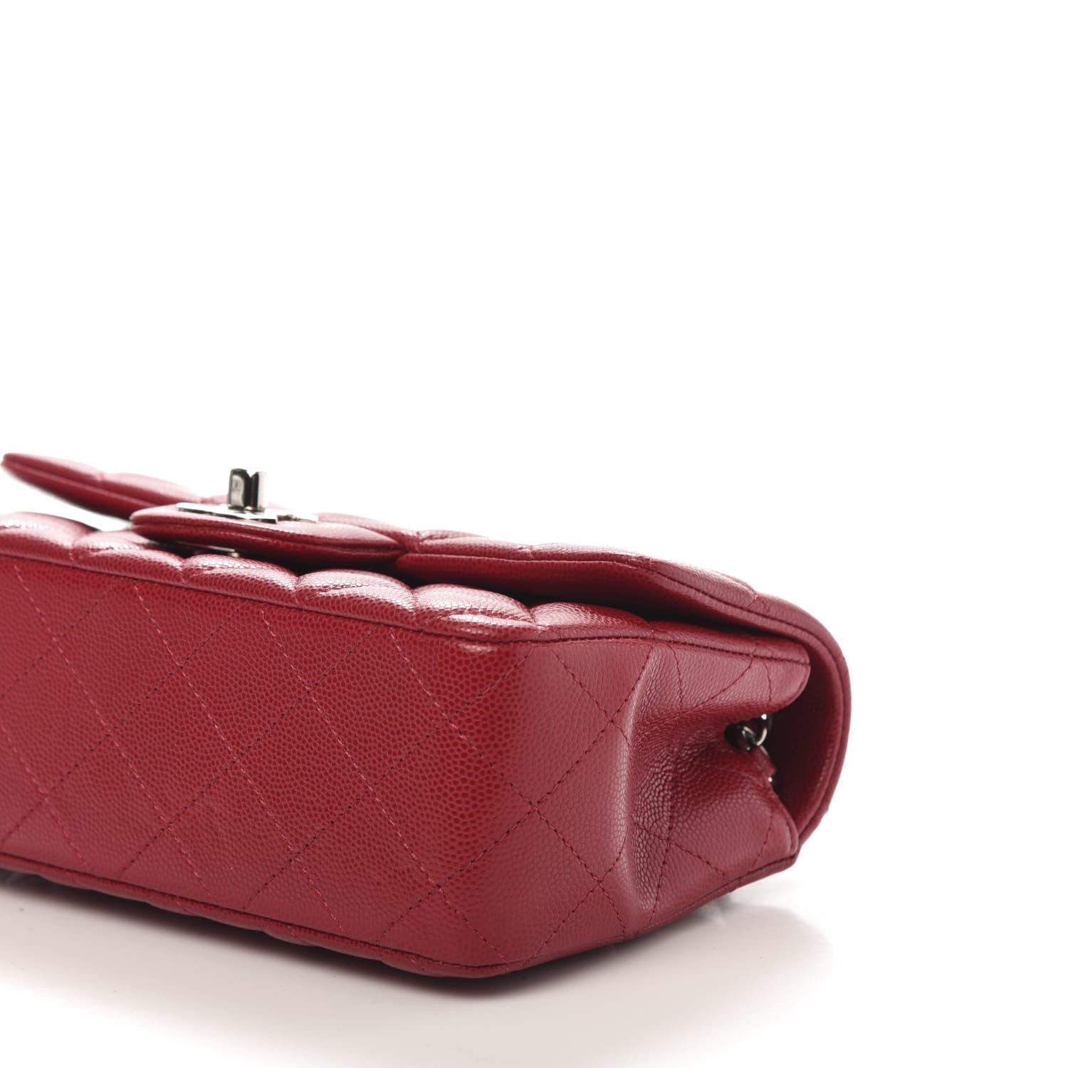 Chanel Caviar Quilted Mini Rectangular Flap Red 7 of 10